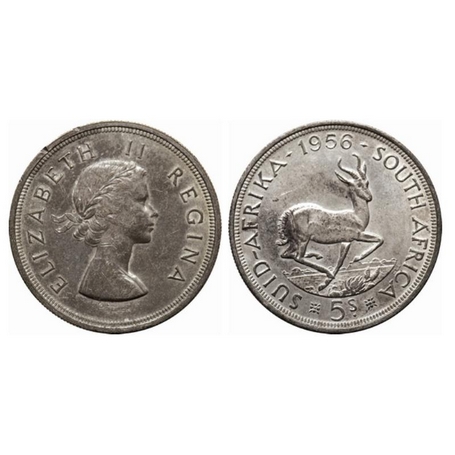 South Africa, Silver (0.500 silver) 5 Shillings, 28.09gm, 1956 AD, 300th Anniversary found