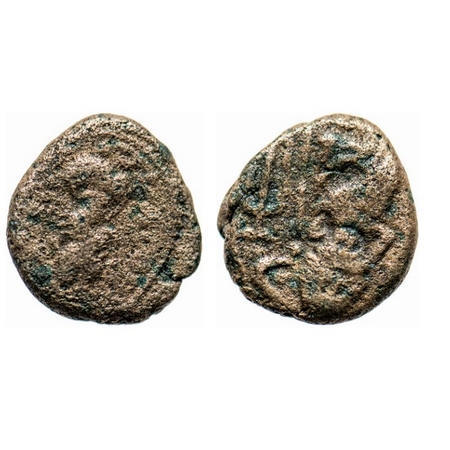 Parthian Kingdom, Mithradates II (c. 123-88 BC), Copper Drachma, 2.90gm, Obv: King facing 