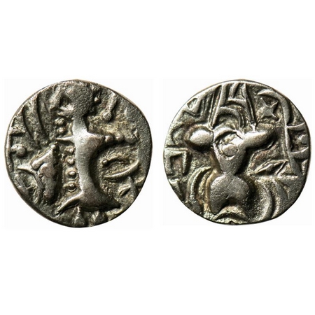 Karkotakas of Kashmir, Sri Vigraha, Base Gold, 7.18gm, Obv: king standing facing to left B