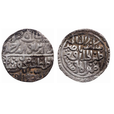 Malwa Sultanate, Silver Tanka, 11.01gm, Mahmud Shah I (AH 839-873 / 1436-1469 AD), Hadrat 