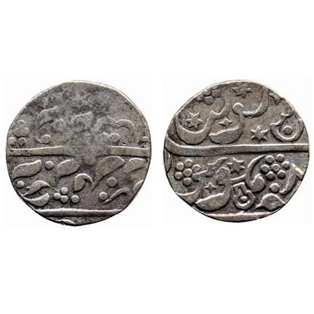 Maratha Confederacy, Silver Rupee, 11.18gm, Chikodi Mint, in the name of Aurangzeb, crude