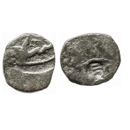 Bhaunagar, Copper Paisa, 4.60gm, Anonymous issue, Overstruck with 'Ga' on obverse. Very Fi