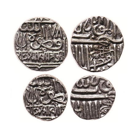 Kutch, Silver, (2 Coins), Pragmalji I (AH 1109-1127/1698-1715 AD), in the name of Muzaffar