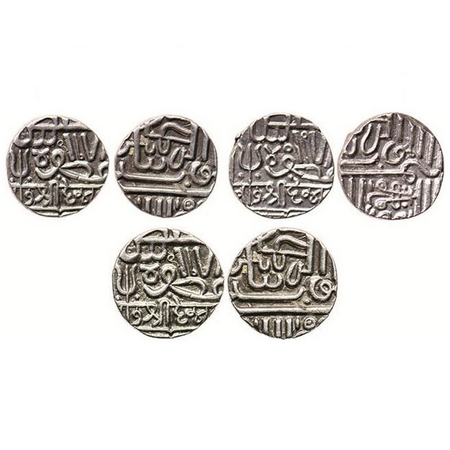 Kutch, Silver, Kori (3 Coins), Deshalji I, in the name of Muzaffar Shah III, AH 978 (froze