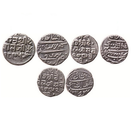 Kutch, Silver, Kori (3 Coins), Deshalji II (VS 1875-1917/1819-1860 AD), in the name of Muh