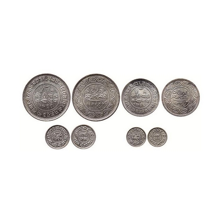 Kutch, Silver, (4 Coins), Khengarji III, in the name of George V, 5 Kori VS 1988/1932 AD ,