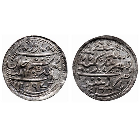 Radhanpur, Silver, Rupee, 11.62gm, Bismilla Khan, AH 1297 / 1881 AD, in the name of Victor