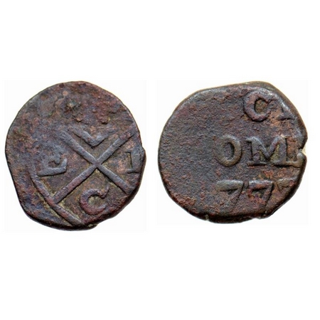 Bombay Presidency, Copper Pice, 4.94gm, 1773. F. Prid 110. Very Fine, Scarce.