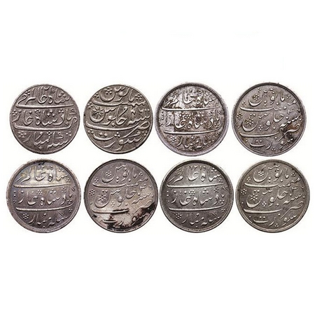 Bombay Presidency, Silver Rupee (4 Coins), 11.60gm, Surat Mint, (Calcutta) in the name of 