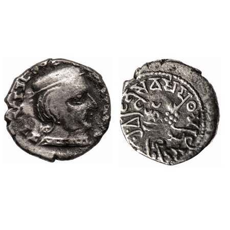 Western Kshatrapa, Abhiras, Isvaradatta (c. 242-243 AD), as Mahakstrapa, Silver Drachma, 1