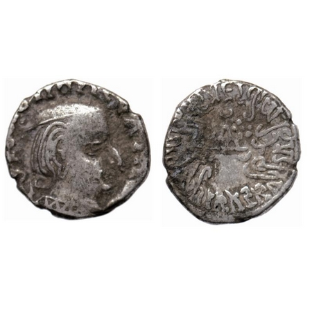 Western Kshatrapas, Damajadasri III s/o Damasena, Silver Drachma, 2.23gm, Obv: Bust of kin