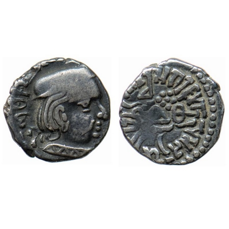 Western Kshatrapas, Visvasena s/o Bhartrdaman (c. 292-304 AD), silver Drachma, 1.80gm, SE 