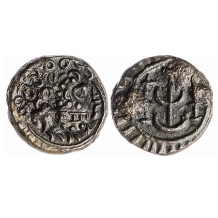 Eastern Chalukyas of Vengi, Vishnuvardhana I, Copper Base Alloy Unit, 2.52gm, Vishnukundin