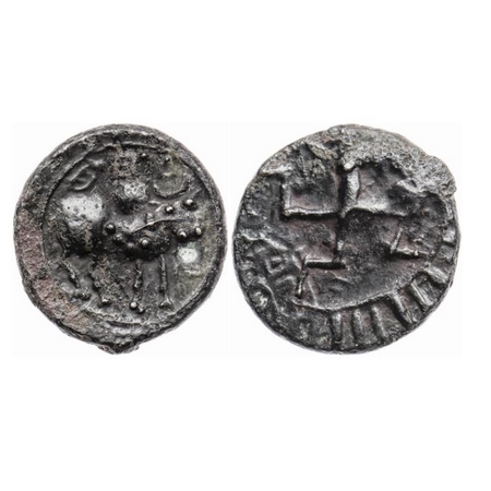 Post-Vakatakas, Khandesh Region, Copper Base Alloy Unit, 1.61gm, 15.00mm, Vishnukundin Typ