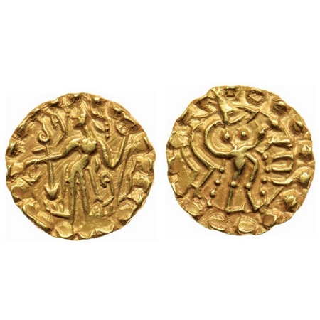 Post-Gupta, Sri Sridharanarata (c. 675-700), East Bengal Samatata Region, Gold Dinar, 5.64