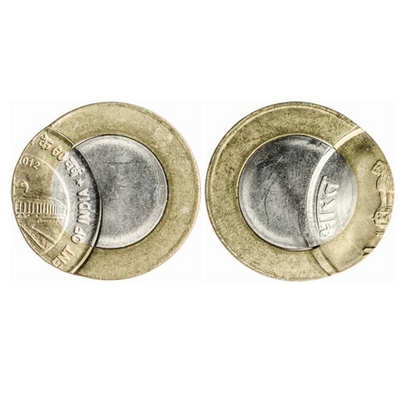 10 Rupees Error, Bimetal, 7.70 gms, 2012, Mumbai Mint, 60 years of the Parliament, 56% Off