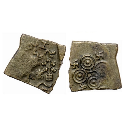 Satavahanas, Siri Sadavahana (c. 1st Cent. BC), Pusad Region (Vidarbha), Copper Square Uni
