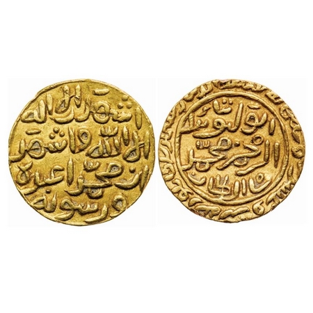 Delhi Sultanate, Gold Tanka, 12.81gm (heavy weight), Muhammad bin Tughluq (AH 725-752 / 13