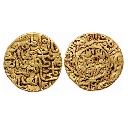 Kashmir Sultanate, Gold Dinar, 10.77gm, Zain Al Abi Din (AH 823-874 / 1420-1470 AD), AH 85
