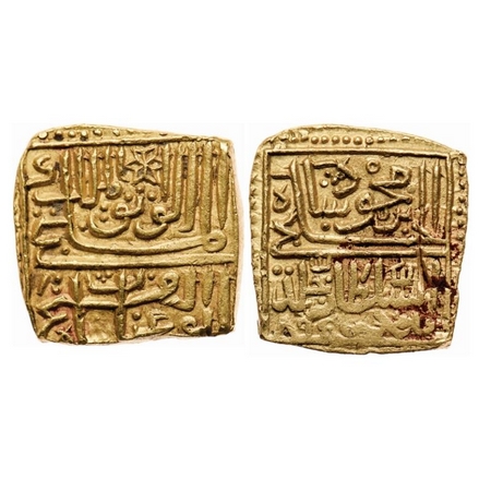 Malwa Sultanate, Gold Tanka, 11.05gm, Ghiyath Shah (AH 873-906 / 1469-1500 AD), Mintless t