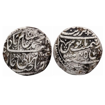 Zebabad, Silver Rupee, 10.72gm, Begum Samru (also known as Zebunissa, Farzana and Joanna N