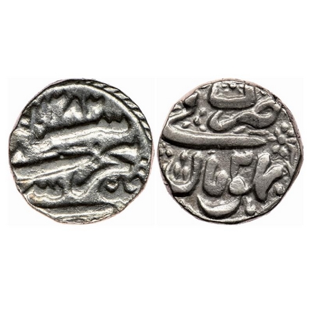 Bhopal, Silver Rupee, 10.82g, Anonymous Issue, Bhopal Mint, AH 1282/6. KM Y10. About Extre