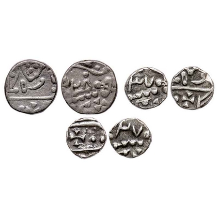 Kotah, Silver (3 Coins), British Protectorate Issue, ½ Rupee RY 28, in the name of Baahadu