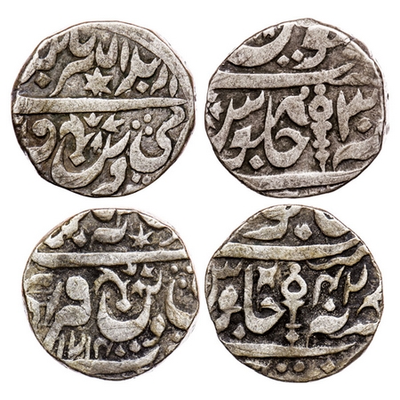Orchha, Silver Rupee (2 Coins), Vikramajit Mahendra (AH 1211-1233 / 1796-1817 AD), RY 30 a