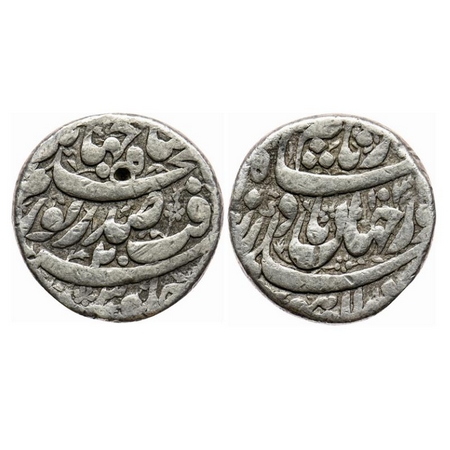 Jahangir with Nur Jahan Begum, Silver rupee, 11.22gm, lahore Mint, AH 1034 / 20 Ry, Yaft C