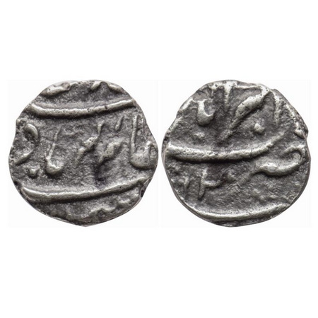 Aurangzeb, Silver 1/8 Nisar, 1.72gm, Akbarabad Mint, AH (10)72, 'Nisar' Alamgir Badshah Gh