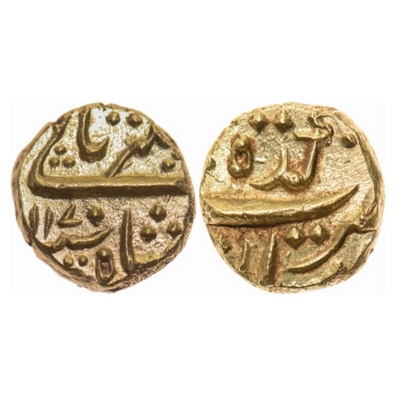 Alamgir II, Gold Pagoda, 3.34gm, Imtiyazgarh Mint, AH 1170. KM 468.1. Extremely Fine, Rare