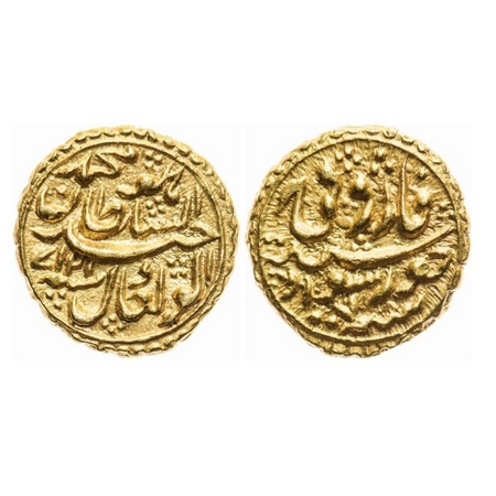 Mysore, Gold Pagoda, 3.42gm, Tipu Sultan, Khurshed Sawad Mint, AM 1217/7 RY. KM 99a/Hender