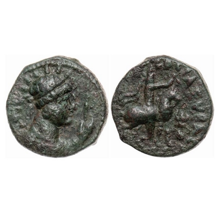 Kushana Dynasty, Soter Megas alias Wima Takto (c. 90-113 AD), Copper Drachma, 8.49gm, Obv: