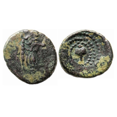 Post Gupta, Gujarat Region, Anonymous Issue, Copper, 0.97g, Obv: King bust facing to right