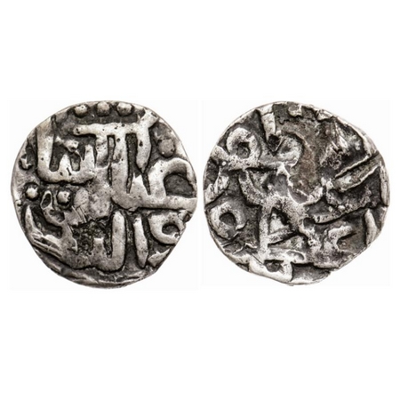 Bengal Sultanate, Silver 1/8 Tanka, 1.20g, Ghiyath Al-Din A'zam (AH 792-813 / AD 1389-1410