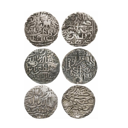 Bengal Sultanate, Silver Tanka (3 Coins), Shihab Al-Din Bayazid (AH 815-817 / AD 1412-1414
