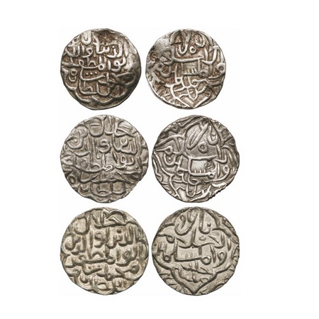Bengal Sultanate, Silver Tanka (3 Coins), Jalal Al-Din Muhammad (AH 818-836 / AD 1418-1432