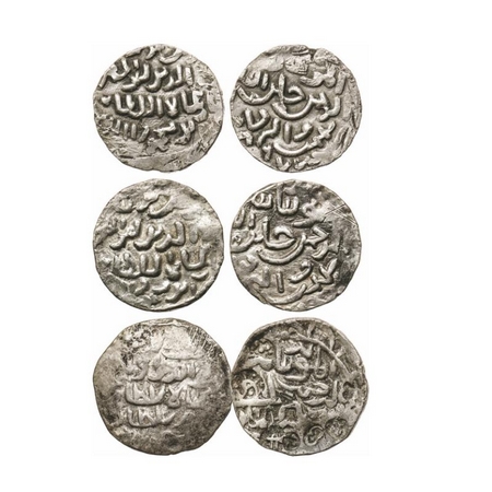 Bengal Sultanate, Silver Tanka (3 Coins), Rukn Al-Din Barbak (AH 864-879 / AD 1459-1474), 