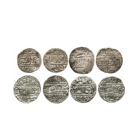 Bengal Sultanate, Silver Tanka (4 coins), Rukn Al-Din Barbak (AH 864-879 / AD 1459-1474). 