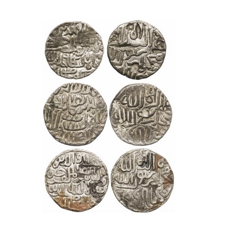 Bengal Sultanate, Silver Tanka (3 Coins), 'Ala' Al-Din Husain (AH 899-925 / AD 1493-1519),