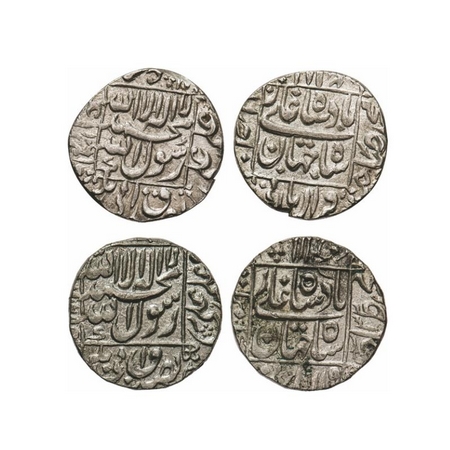 Shah Jahan I (AH 1037-1068 / 1628-1658 AD), Silver Rupee (2 Coins), Ahmadabad AH 1064 27 R