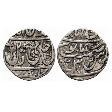 Maratha Confederacy, Silver Rupee, 10.90g, (Brindaban) Muminabad Mint , Vrindavan, RY 30, 