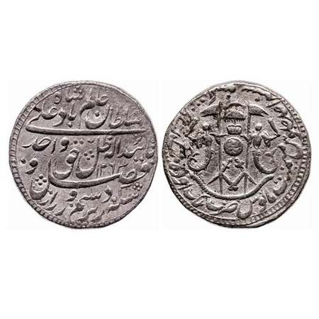 Awadh, Silver Rupee, 10.92g, Wajid Ali Shah (AH 1263-1272, 1847-1856 AD), Mulk Awadh Bait-