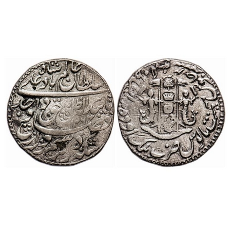 Awadh, Silver Rupee, 11.09g, Wajid Ali Shah, Mulk Awadh Bait us Sultanate Lakhnau Mint, AH