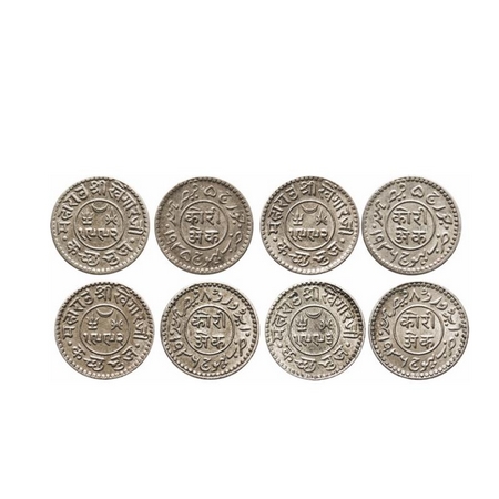 Kutch, Silver Kori (4 Coins), Khengarji III, INO George V, VS 1992/1935, 1992/1936 AD, VS 