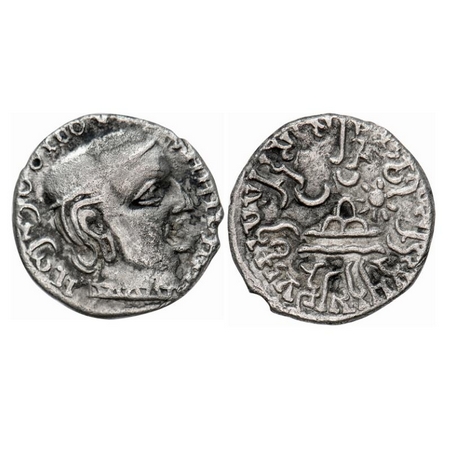 Western Kshatrapas, Rudrasimha I s/o Rudradaman I, Kardamaka Family, Silver Drachma, 2.00g