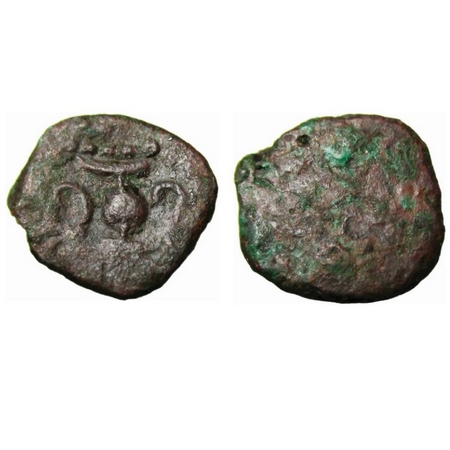 Rashtrakutas of Western India, unsubscribed (c. 8th Century AD), Copper Unit, 1.29g, Obv: 
