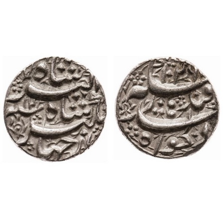 Jahangir, Silver Rupee, 11.40g, Qandahar Mint, AH 1026/12 RY. KM 142.2. About Extremely Fi