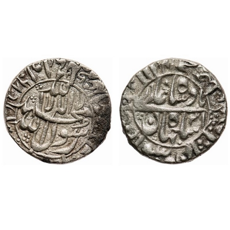 Shah Jahan I, Silver Rupee, 11.44g, Surat Mint, AH 1068 / 31 RY, legends in circular area.