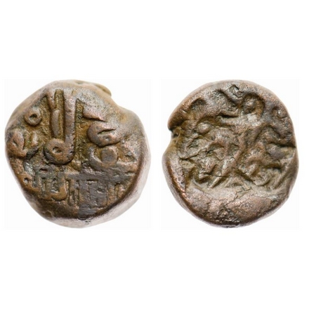 Kutch, Copper Dokdo, 8.600g, Gohadaji II (AH 1175-1192/1761-1778 AD). Hammered coinage, Ob